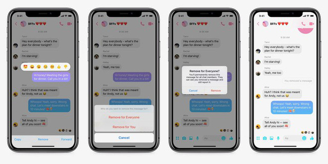 Facebook Messenger đã cho phép xóa tin nhắn đã gửi, nhưng chỉ trong 10 phút - Ảnh 1. Facebook Messenger đã cho phép xóa tin nhắn đã gửi, nhưng chỉ trong 10 phút - Ảnh 1.