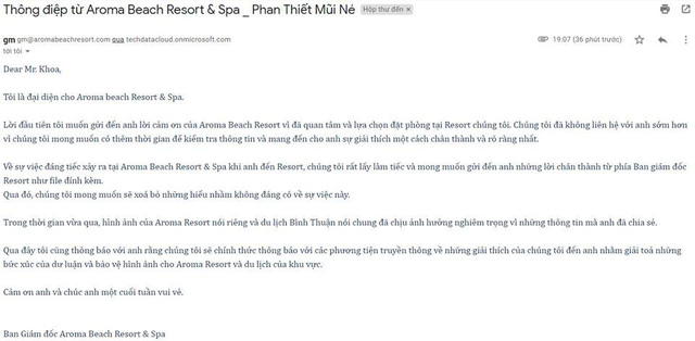 Khoa Pug lên tiếng vụ Aroma Resort: Đã nhận lời xin lỗi từ Aroma, mong cộng đồng đừng tẩy chay, “tiệt đường sống của họ” - Ảnh 1. Khoa Pug lên tiếng vụ Aroma Resort: Đã nhận lời xin lỗi từ Aroma, mong cộng đồng đừng tẩy chay, “tiệt đường sống của họ” - Ảnh 1.